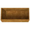 vidaXL Vaso/floreira 62x30x29 cm aço corten