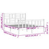 vidaXL Cama sem colch&atilde;o 160x200 cm madeira de pinho maci&ccedil;a branco