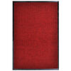 vidaXL Tapete de porta vermelho 117x220 cm PVC