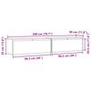 vidaXL Arm&aacute;rios de parede 2 pcs 100x30x35 cm pinho maci&ccedil;o branco