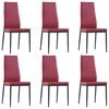 vidaXL Conjunto de jantar 7 pcs vermelho tinto