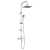 vidaXL Sistema de Chuveiro Cromo A&ccedil;o inoxid&aacute;vel 21 x 48 x 112 cm