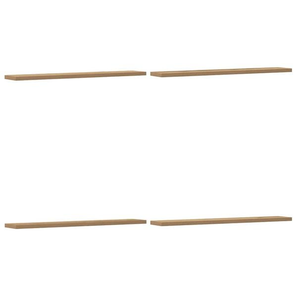 vidaXL Prateleiras parede 4 pcs derivados madeira carvalho artisiano