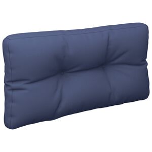 vidaXL Almofad&atilde;o para sof&aacute; de paletes 120x40x12 cm tecido azul-marinho