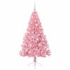 vidaXL &Aacute;rvore de Natal Artificial Pr&eacute;-iluminada Rosa 150 cm PVC