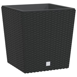 vidaXL Vaso com interior remov&iacute;vel 21 / 32 L vime PP antracite