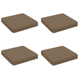 vidaXL Almofadas de Assento de 4 Pe&ccedil;as VUGHT 4 pcs 100% Poli&eacute;ster