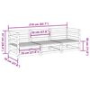 vidaXL 3 pcs conj. sof&aacute;s jardim madeira abeto-de-douglas
