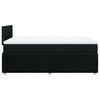 vidaXL Cama boxspring com colch&atilde;o 120x190 cm tecido preto