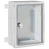 vidaXL Arm&aacute;rio de Controle Cinzeto 32 x 13 x 33 cm Pl&aacute;stico ABS