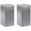 vidaXL Suporte para Plantas 2 pcs Prateado 30 x 30 x 60 cm
