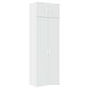 vidaXL Arm&aacute;rio de arruma&ccedil;&atilde;o 70x42,5x225 cm derivados de madeira branco