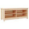 vidaXL Banco sapateira 110x38x45,5 cm pinho maci&ccedil;o