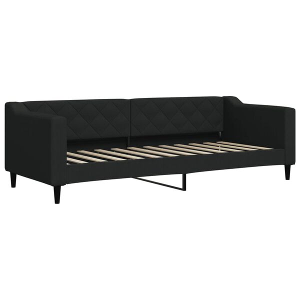 vidaXL Sof&aacute;-cama 80x200 cm tecido preto
