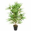 vidaXL &Aacute;rvore de bambu artificial 368 folhas 80 cm verde