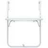 vidaXL Mesa varanda pendurar 60x64x83,5cm pl&aacute;stico aspeto vime branco