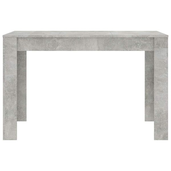vidaXL Mesa de jantar 120x60x76 cm derivados de madeira cinza cimento