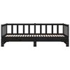 vidaXL Estrutura sof&aacute;-cama de puxar 2x(90x190) cm pinho maci&ccedil;o preto