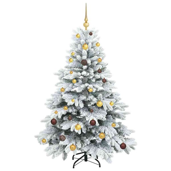 vidaXL &Aacute;rvore de Natal Artificial com 150 LEDs Branco 150 cm PE e PVC