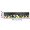 vidaXL Tapete de cozinha lavável 60x300 cm veludo padrão especiarias