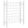 vidaXL Garrafeira para 48 garrafas metal branco