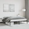 vidaXL Estrutura de cama 180x200 cm metal preto