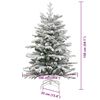 vidaXL Árvore de Natal Articulada Artificial Branco 150 cm PE e PVC