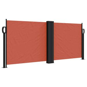 vidaXL Toldo lateral retr&aacute;til 100x600 cm terracotta