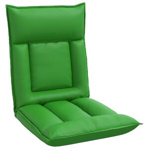 vidaXL Cadeira de ch&atilde;o ajust&aacute;vel Cinzento Couro Sint&eacute;tico
