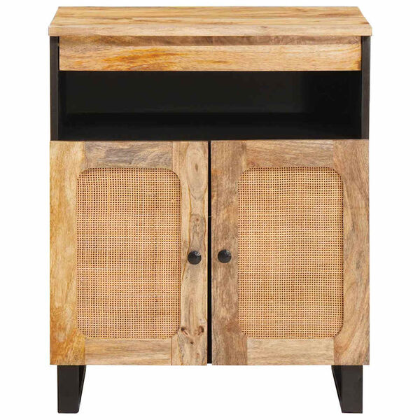 vidaXL Buffet Castanho 60 x 33 x 75 cm Madeira de manga maci&ccedil;a