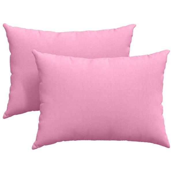 vidaXL Travesseiros de Sof&aacute; 2 pcs Rosa 70 x 50 cm tecido