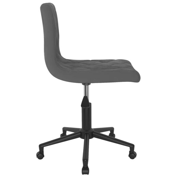 vidaXL Cadeiras de jantar girat&oacute;rias 4 pcs veludo cinzento-escuro