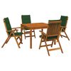 vidaXL Conjunto de Jantar de Jardim de 5 Pe&ccedil;as Natural