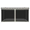 vidaXL Gazebo com paredes de malha 4x3 m a&ccedil;o creme