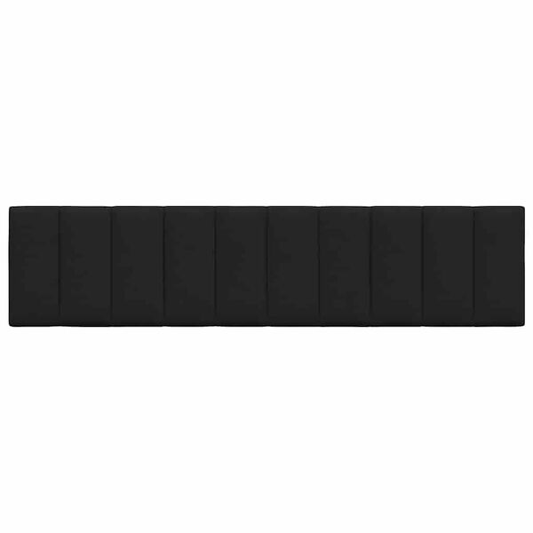vidaXL Almofad&atilde;o de cabeceira Hanko 200 cm tecido preto