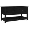 vidaXL Mesa de centro 102x49x55 cm pinho maci&ccedil;o preto