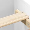 vidaXL Estrutura de cama 100x200 cm derivados de madeira branco