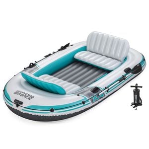 Bestway Barco insufl&aacute;vel Cinza e Branco 3,15 x 1,65 m PVC