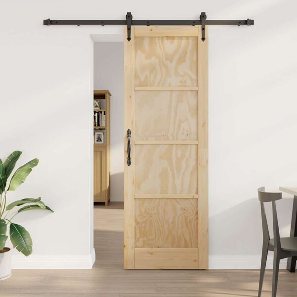 vidaXL Porta Deslizante ORKDAL Castanho 73,5 x 211 cm