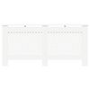 vidaXL Coberturas de radiador 2 pcs 172x19x81,5 cm MDF branco
