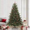 vidaXL &Aacute;rvore de Natal Artificial Verde 240 cm PVC, Metal e Pl&aacute;stico