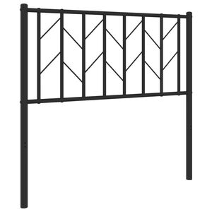 vidaXL Cabeceira de substitui&ccedil;&atilde;o 90 cm metal preto