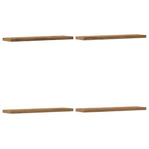 vidaXL Prateleiras parede 4 pcs derivados madeira carvalho artisiano
