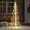 vidaXL &Aacute;rvore de Natal com 240 LEDs Branco quente 180 cm PET