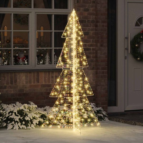 vidaXL &Aacute;rvore de Natal com 240 LEDs Branco quente 180 cm PET