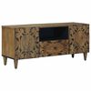 vidaXL Gabinete para TV com gaveta Castanho 105 x 33,5 x 46 cm