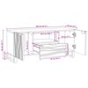 vidaXL Unidades de TV Nogueira 105 x 33 x 46 cm Madeira processada