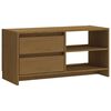 vidaXL M&oacute;vel de TV 80x31x39 cm pinho maci&ccedil;o castanho mel