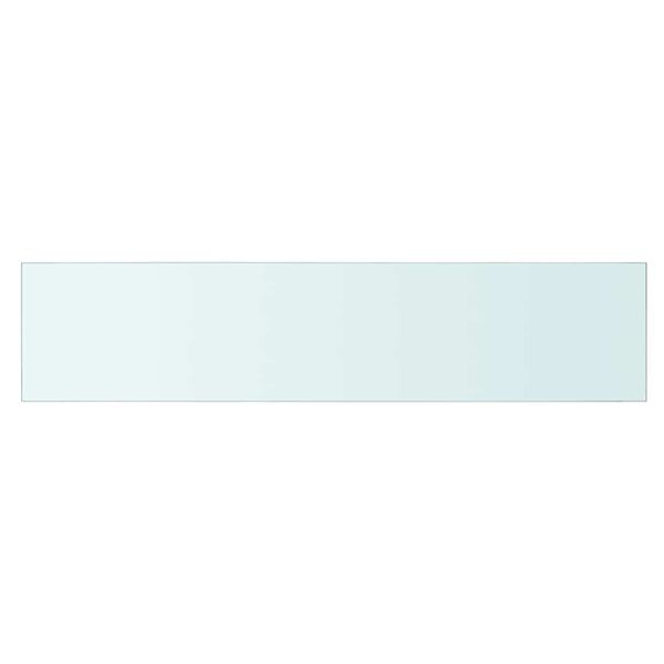 vidaXL Prateleiras 2 pcs 90x20 cm vidro transparente