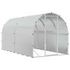 vidaXL Galinheiro Prateado 400 x 200 x 200 cm A&ccedil;o Galvanizado